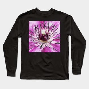 Clematis viticella Italian Leather Flower Long Sleeve T-Shirt